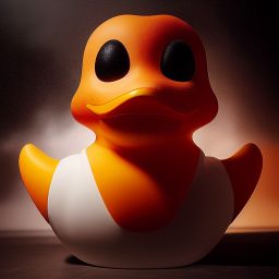 duck #391 | A blend of fierce warrior and rubber duck, professional majestic oil painting,trending on CGSociety,volumetric lighting