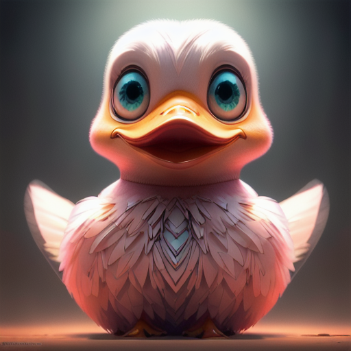 duck #891 | A friendly happy pink blend of duck and fairy dressed like a politician, sci-fi, science fiction, cyberpunk, smooth, Alexander Jansson, Nick Park, cyberpunk cyborg, sci - fi