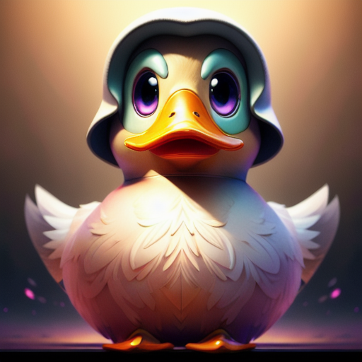 duck #770 | A energetic surprised pink blend of duck and duck dressed like a hacker, fantasy movie setting, lotr, wooden, Ross Tran, Gary Panter, cyberpunk cyborg, sci - fi