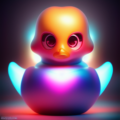 duck #496 | A picture of a cute blend of alien and rubber ducky, rubber toy, plastic toy, very cute, professional, majestic, 3d render, cgi, cosmic energy, colorful, painting burst, symmetrical face