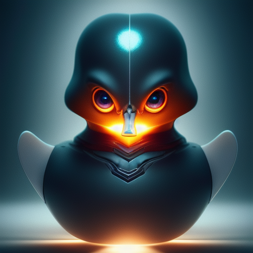 duck #459 | Cute little blend of cyborg, duckling and duckie, toy, very cute, professional, majestic, 3d render, cgi, cosmic energy, colorful, painting burst, beautiful face, symmetrical face, dramatic lighting