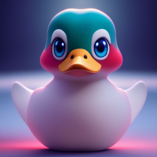 duck #649 | Photo of old anthropomorphic baby duck from a 3d animated movie, blender render, cinematic, pokemon style, big beautiful eyes, fictional character, colorful, color explosion, rainbow