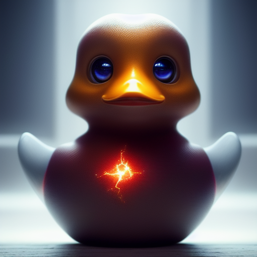 duck #465 | Cute little blend of cyborg, duckling and duckie, toy, very cute, professional, majestic, 3d render, cgi, cosmic energy, colorful, painting burst, beautiful face, symmetrical face, dramatic lighting