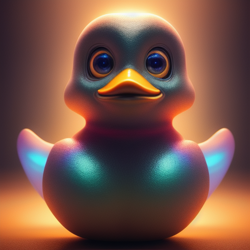 duck #458 | Cute little blend of cyborg, duckling and duckie, toy, very cute, professional, majestic, 3d render, cgi, cosmic energy, colorful, painting burst, beautiful face, symmetrical face, dramatic lighting