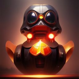 duck #254 | Photo of a blend of droid and rubber ducky, cosmic energy, colorful, painting burst, dramatic lighting, tone mapped, intricate, elegant, highly detailed, digital painting, artstation, concept art