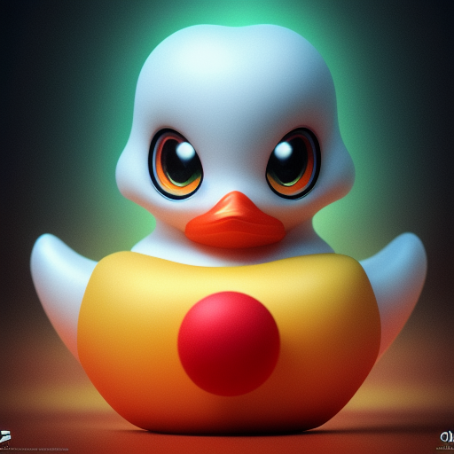 duck #502 | A picture of a cute little blend of toy and rubber ducky, rubber toy, plastic toy, very cute, professional, majestic, 3d render, cgi, cosmic energy, colorful, painting burst, symmetrical face