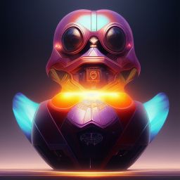 duck #227 | Photo of a blend of droid and rubber ducky, cosmic energy, colorful, painting burst, dramatic lighting, tone mapped, intricate, elegant, highly detailed, digital painting, artstation, concept art