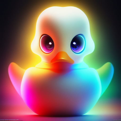 Ridiculously Photogenic Ducky | I dare you to make a more photogenic rubber ducky 😍😍😍 | A picture of a cute blend of alien and rubber ducky, rubber toy, plastic toy, very cute, professional, majestic, 3d render, cgi, cosmic energy, colorful, painting burst, symmetrical face