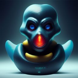 duck #484 | A picture of arnold schwarzenegger as a blend of bird and rubber duckie with a beak, rubber toy, plastic toy, very cute, professional, majestic, 3d render, cgi, cosmic energy, colorful