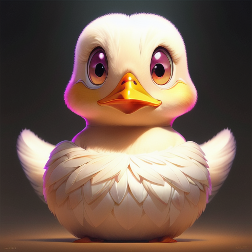 duck #986 | A goofy surprised pink blend of duck and bird dressed like a miko, from an adventure movie, glossy, Peter Mohrbacher, TheOdd1sOut, masterpiece, colorful, painting burst, dramatic lighting