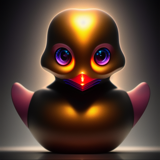 duck #466 | Cute little blend of cyborg, duckling and duckie, toy, very cute, professional, majestic, 3d render, cgi, cosmic energy, colorful, painting burst, beautiful face, symmetrical face, dramatic lighting