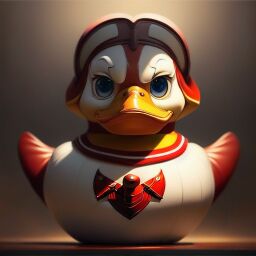 duck #773 | A gentle pensive red blend of duck and duck dressed like a sailor, from an action movie, fluffy, Ross Tran, Katsuhiro Otomo, professional majestic oil painting by Ed Blinkey,Atey Ghailan