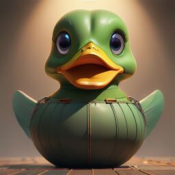 duck #930 | A gentle pensive green blend of duck and fairy dressed like a construction worker, from an adventure movie, matte, Kerem Beyit, Roz Chast, cyberpunk cyborg, sci - fi