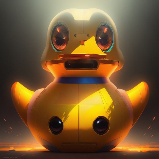 duck #964 | A cheerful confident rainbow blend of duck and droid dressed like a fighter, from an action movie, feathery, Marc Simonetti, Mitsuru Adachi, cosmic energy, colorful, painting burst