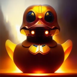 duck #270 | Photo of a blend of droid and rubber ducky, cosmic energy, colorful, painting burst, dramatic lighting, tone mapped, intricate, elegant, highly detailed, digital painting, artstation, concept art