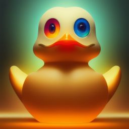 duck #317 | A rubber duck, tiny toy, animated movie character, soft smooth lighting, soft pastel colors, skottie young, 3d blender render, disney animation studios, polycount, modular constructivism