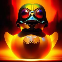 duck #274 | Photo of a blend of droid and rubber ducky, cosmic energy, colorful, painting burst, dramatic lighting, tone mapped, intricate, elegant, highly detailed, digital painting, artstation, concept art