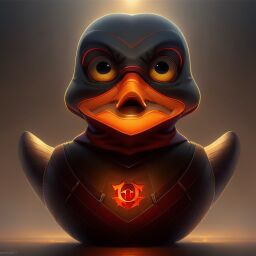 duck #749 | A hostile fearful blue blend of duck and rubber duck dressed like a slave, from an action movie, slimey, Bastien Lecouffe Deharme, Winsor McCay, cyberpunk cyborg, sci - fi