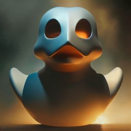 duck #390 | A blend of fierce warrior, soldier and rubber duck, professional majestic oil painting,trending on CGSociety,volumetric lighting