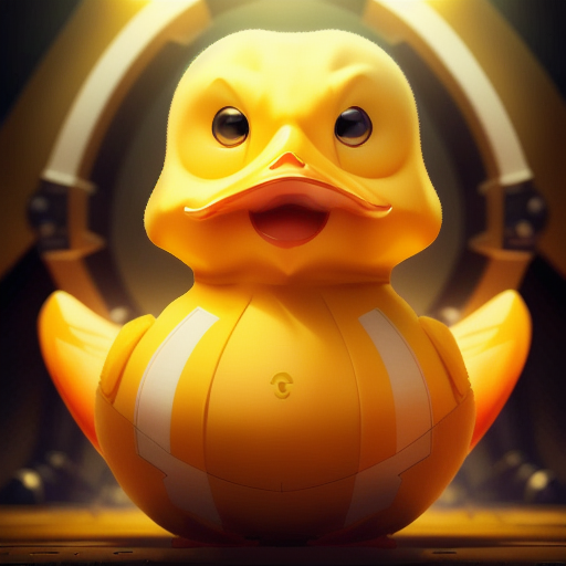 duck #817 | A fierce fearful yellow blend of duck and ghost dressed like a engineer, horror movie style, smooth, Michael Vincent Manalo, Tomer Hanuka, 3d fluffy, closeup cute and adorable