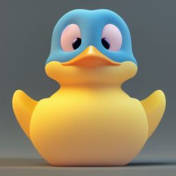 duck #312 | A rubber duck, tiny toy, animated movie character, soft smooth lighting, soft pastel colors, skottie young, 3d blender render, disney animation studios, polycount, modular constructivism