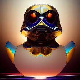 duck #200 | Photo of a blend of droid and rubber ducky, cosmic energy, colorful, painting burst, dramatic lighting, tone mapped, intricate, elegant, highly detailed, digital painting, artstation, concept art