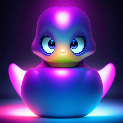 duck #498 | A picture of a cute blend of alien and rubber ducky, rubber toy, plastic toy, very cute, professional, majestic, 3d render, cgi, cosmic energy, colorful, painting burst, symmetrical face