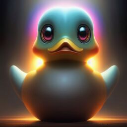 duck #874 | A goofy surprised black blend of duck and droid dressed like a fighter, fantasy movie setting, lotr, metallic, Bastien Lecouffe Deharme, Gary Panter, 3d fluffy, closeup cute and adorable