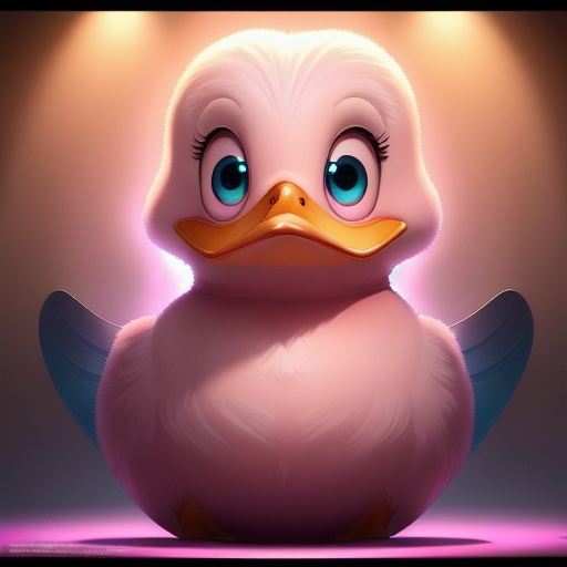 duck #960 | A extravagant confident pink blend of duck and statue dressed like a police, horror movie style, translucent, Ross Tran, Lotte Reiniger, 3d fluffy, closeup cute and adorable