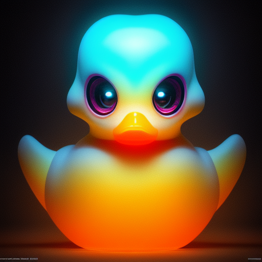 duck #499 | A picture of a cute blend of alien and rubber ducky, rubber toy, plastic toy, very cute, professional, majestic, 3d render, cgi, cosmic energy, colorful, painting burst, symmetrical face