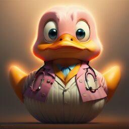 duck #972 | A graceful surprised orange blend of duck and robot dressed like a wizard, from an adventure movie, rough, Marc Simonetti, Alex Toth, 3d fluffy, closeup cute and adorable