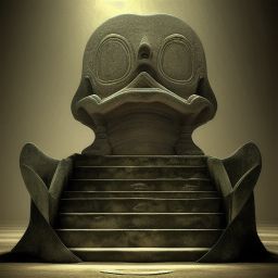 duck #350 | Maya temple, old and forgotten, mysterious, ruins, monument, masterpiece, oil painting, render