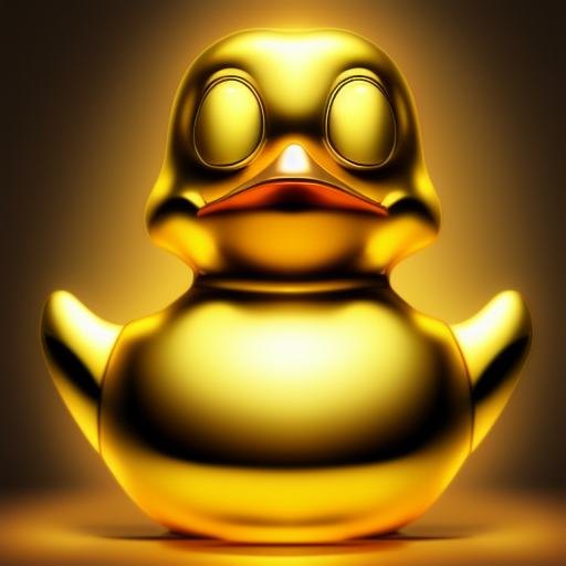 duck #352 | Shiny golden duck oscar