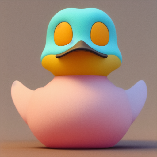 duck #325 | Photo of duck warrior, Tiny cute toy, standing character, soft smooth lighting, soft pastel colors, skottie young, 3d blender render, polycount, modular constructivism, pop surrealism