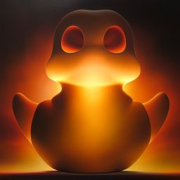 duck #389 | A blend of fierce warrior, soldier and rubber duck, professional majestic oil painting,volumetric lighting