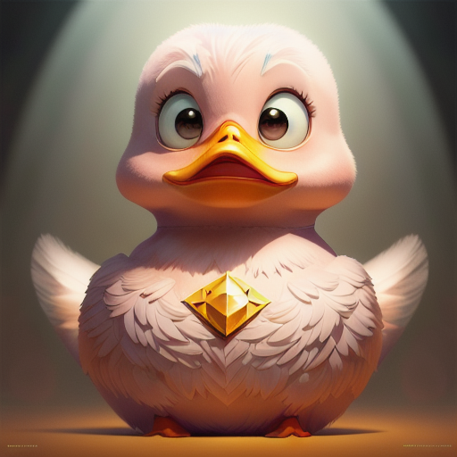 duck #911 | A clumsy pensive pink blend of duck and fairy dressed like a wizard, sci-fi, science fiction, cyberpunk, fluffy, David Revoy, Dav Pilkey, cosmic energy, colorful, painting burst, symmetrical face