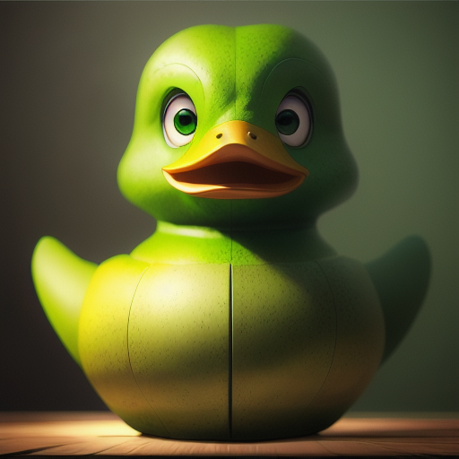 duck #884 | A serious sad green blend of duck and creature dressed like a prisoner, horror movie style, metallic, Aykut Aydogdu, Nick Park, professional majestic oil painting by Ed Blinkey,Atey Ghailan