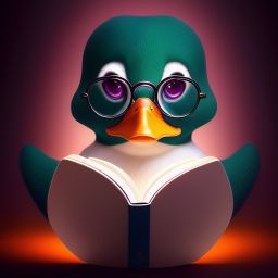 duck #636 | Photo of old anthropomorphic duck wearing reading glasses, masterpiece, colorful, painting burst, dramatic lighting, tone mapped, intricate, elegant, highly detailed, digital painting, artstation