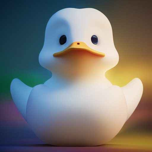 duck #623 | Adorable ducky, soft beak, symmetrcial, front view, masterpiece, colorful, painting burst, dramatic lighting, tone mapped, intricate, elegant, highly detailed, digital painting, artstation