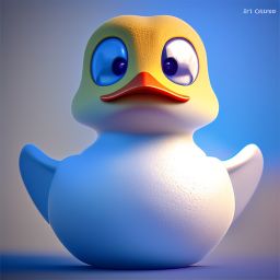 duck #584 | An adorable baby duckling dressed as a superhero, complete with a cape and a mask, ready to save the day, 3d fluffy, closeup cute and adorable, cute big circular reflective eyes, long fuzzy fur