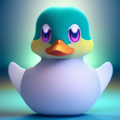 duck #643 | Photo of old anthropomorphic baby duck from a 3d animated movie, blender render, cinematic, pokemon style, big beautiful eyes, fictional character, colorful, color explosion, rainbow