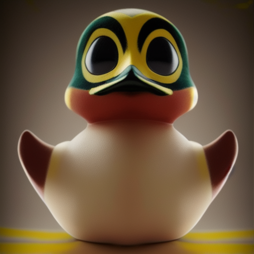 duck #324 | Photo of duck warrior, war paint, angry