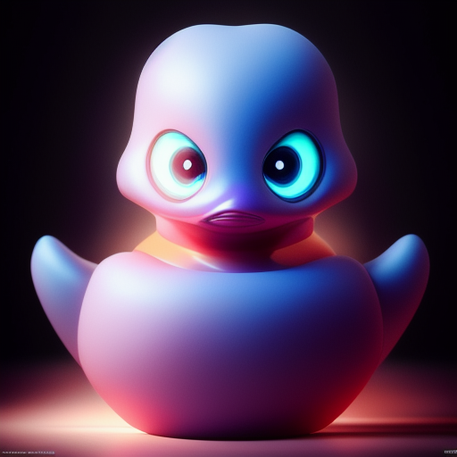 duck #501 | A picture of a cute blend of alien and rubber ducky, rubber toy, plastic toy, very cute, professional, majestic, 3d render, cgi, cosmic energy, colorful, painting burst, symmetrical face