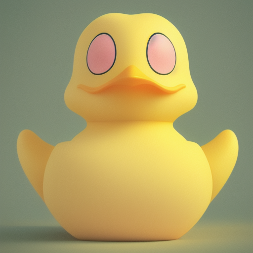 duck #312 | A rubber duck, tiny toy, animated movie character, soft smooth lighting, soft pastel colors, skottie young, 3d blender render, disney animation studios, polycount, modular constructivism