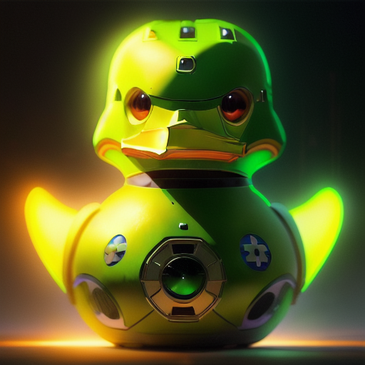 duck #836 | A simple angry green blend of duck and droid dressed like a police, from an action movie, glossy, Marc Simonetti, Alex Toth, masterpiece, colorful, painting burst, dramatic lighting, tone mapped