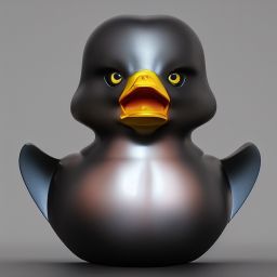 duck #429 | A fierce blend of warrior and rubber duck, large eyes, menacing, professional majestic oil painting, 3d render, cgi