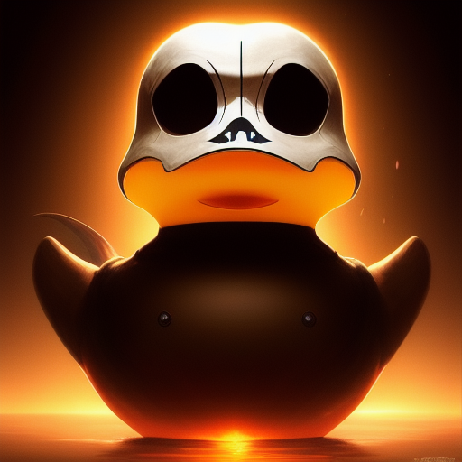 duck #336 | Photo of pirate duck warrior, 2d ferocious head, vector illustration, angry eyes, football team emblem logo, 2d flat, centered, masterpiece, colorful, painting burst, dramatic lighting, tone mapped