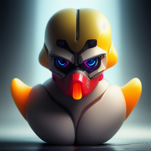 duck #477 | A pciture of arnold schwarzenegger as a blend of bird and rubber duckie with a beak, rubber toy, plastic toy, very cute, professional, majestic, 3d render, cgi, cosmic energy, colorful