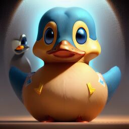 duck #964 | A cheerful confident rainbow blend of duck and droid dressed like a fighter, from an action movie, feathery, Marc Simonetti, Mitsuru Adachi, cosmic energy, colorful, painting burst