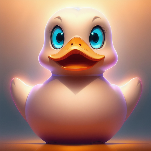 duck #844 | A simple joyful pink blend of duck and statue dressed like a idol, sci-fi, science fiction, cyberpunk, glossy, TheOdd1sOut, Nick Park, cosmic energy, colorful, painting burst, symmetrical face